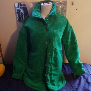 Forever 21 Vibrant Green Utility Jacket
